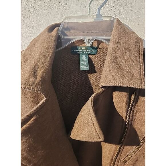 Ralph Lauren Sweatshirt Brown Dress Brown Cotton Poly Blend Extra Small XS - Picture 4 of 6